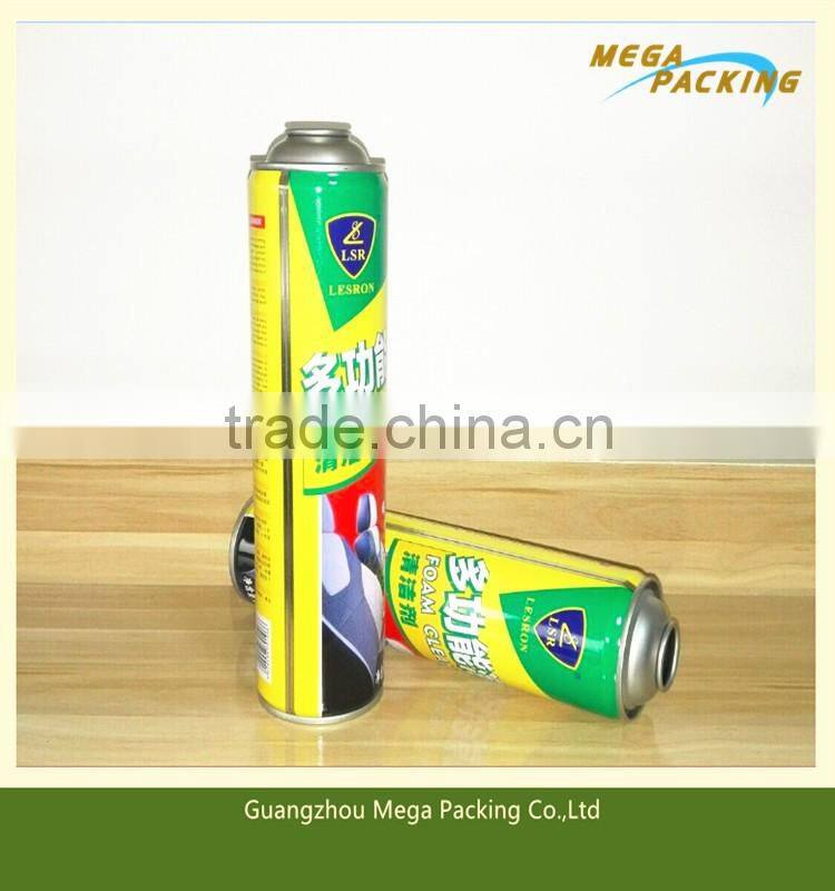 Empty Aerosol Cans for Car clean Foam All Purpose Spray Cleaner