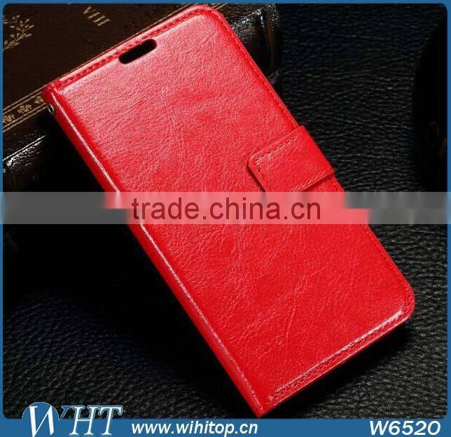 Crazy Horse Skin for Lumia 640 Flip Cover Case with Card Holder, for Nokia Lumia 640 Leather Case