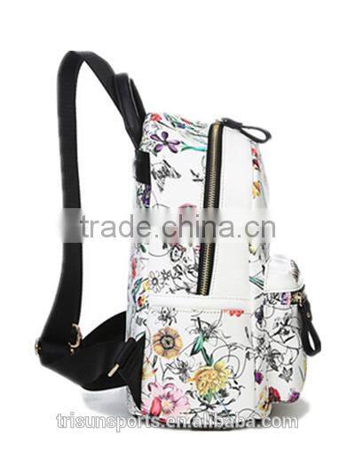 wholesale small colleague school leather backpacks bag for girls outside