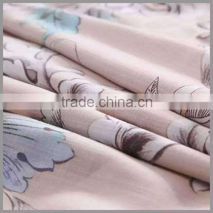 New design Tencel/Linen/cotton blended reactive printed bedding sets /natural style duvet cover and pillow cover