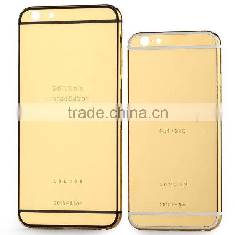 For apple iphone 6 gold body for apple 6 plus gold housing case