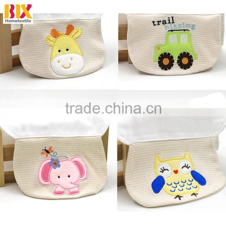 Hot Sale 100% cotton child honeycomb little dog embroidered back sweat absorb cloth