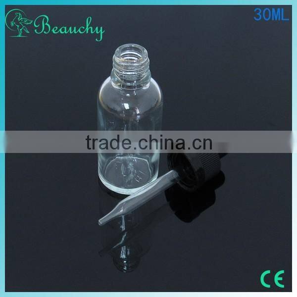 BEAUCHY 2015 NEW 30ml boston round bottles for glass juice bottles glass drink bottles