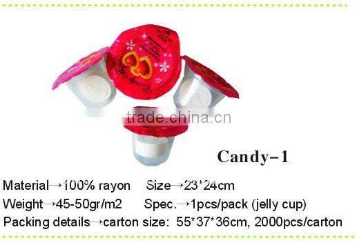 100% Rayon Jelly Cup Compressed Magic Towel