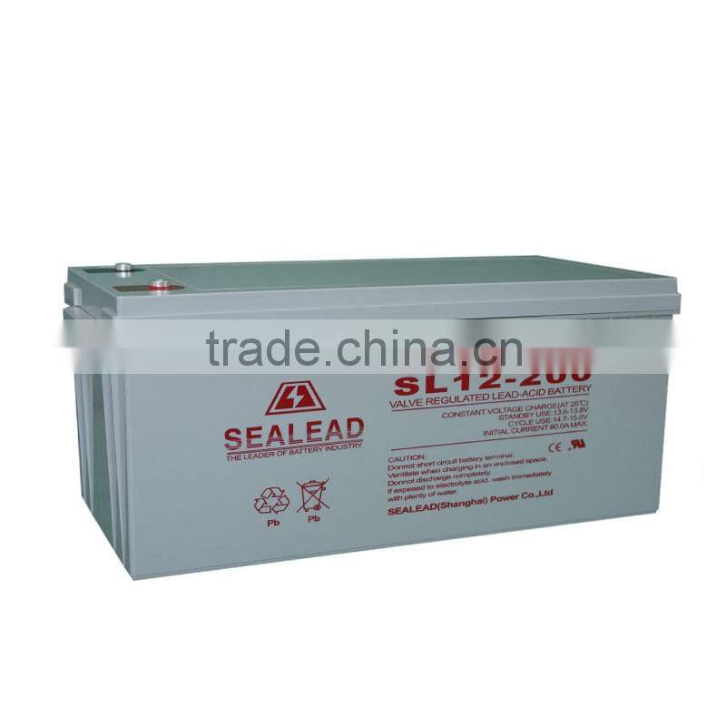 Sealead deepcycle battery12v 200ah battery for hoverboard