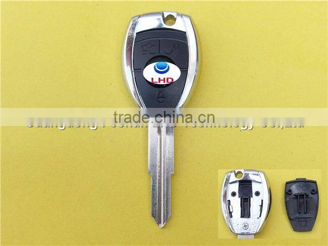 Replacement remote left blade transponder key case for Toyota 3 buttons key