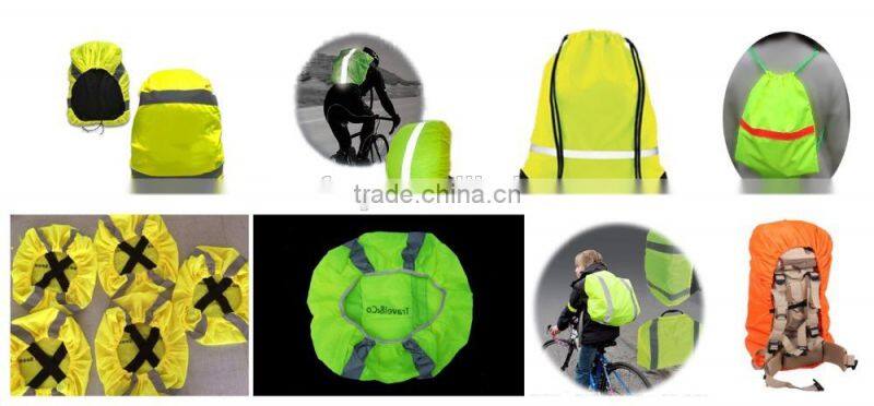 wholesale high visibility kid protection reflective drawstring bag cover child safety products