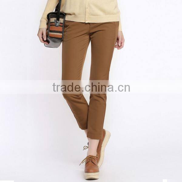 New fall top fashion England style cotton capri pant for sexy lady