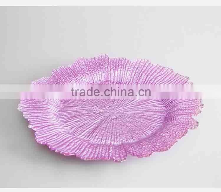 New Design Whlosale Decoration Gold Charger Plate for Wedding