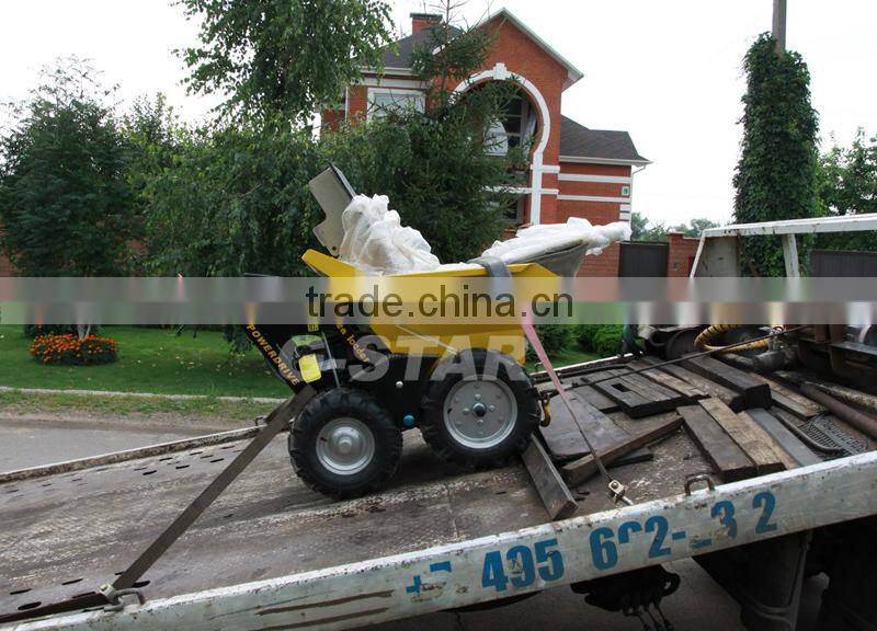 BY250 garden tracked power barrow 250kg loading power barrow