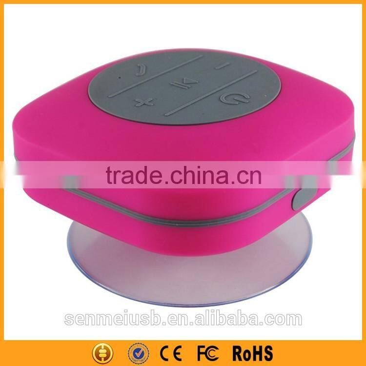 Best Selling Sucker Wireless Waterproof Bluetooth Speaker For Bathroom