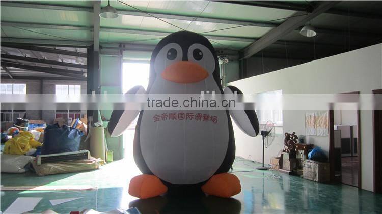 customized inflatable penguin model for advertising