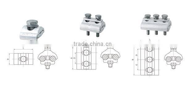 Aluminum parallel groove connector