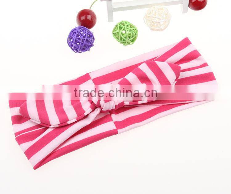 Wholesale colorful gingham toddler girls cute headband hair warp