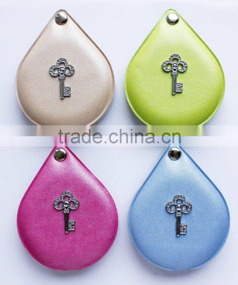 2015 new mini pocket make up mirror with key accessories,ME314-I