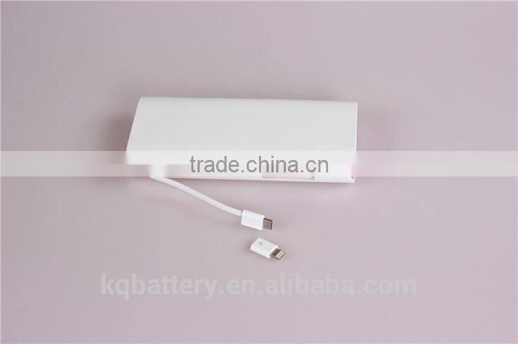 built in cable power bank ,10000 mah power bank