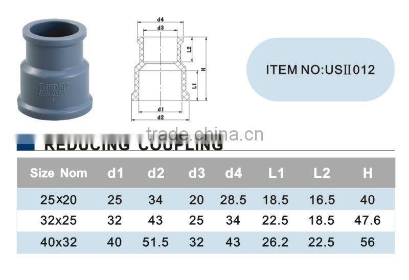 Best Quality ERA Plastic Pipe Reducing Coupling