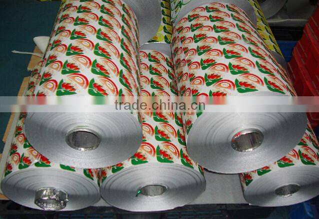 large rolls of aluminum foil lids for sealing PS/PP Cups