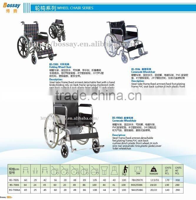 China factory manal wheelchair