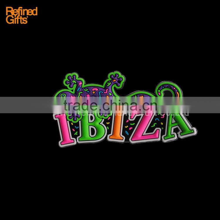 Creative IBIZA Gecko PVC Rubber 3D Fridge Magnets OEM Menufacture ECO-friendly