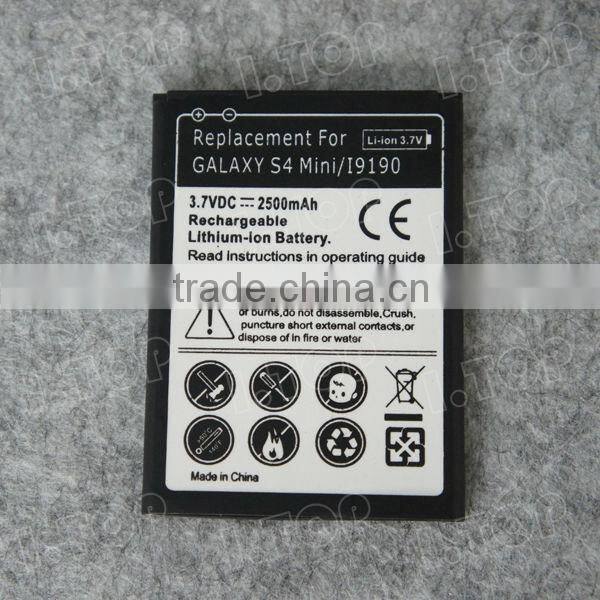 2500mAh Cell Phone battery for Samsung S4 mini i9190