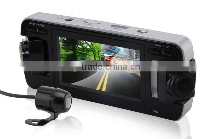 2.7 Inch TFT 720P HD Triple Cameras 360 Degree Full Security Car Black Box DVR