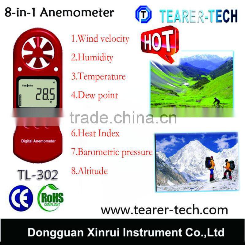 Hotsale! OEM High Quality 8-in-1 Digital Anemometer with barometer 8-in-1 for home and industrial Wholesale in Bulk Price