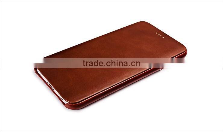 ICARER Genuine Leather Case For Apple iPhone 6 Plus / 6s Plus Real Leather Flip Cover For iPhone6 5.5 Inch