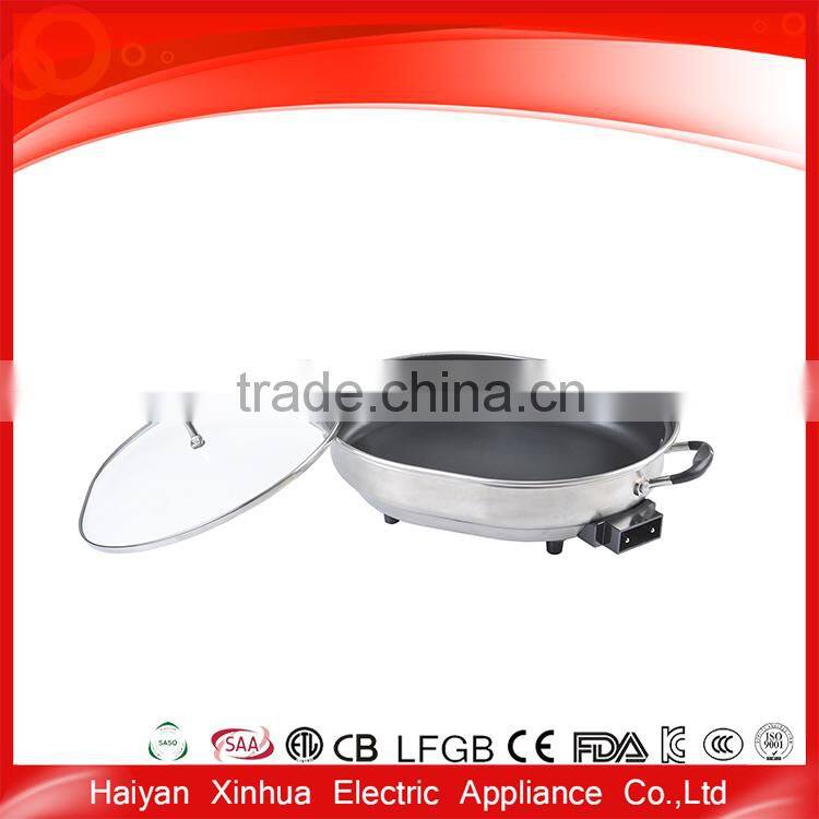 Cheap stainless steel material top quality simple design smokeless hot pot