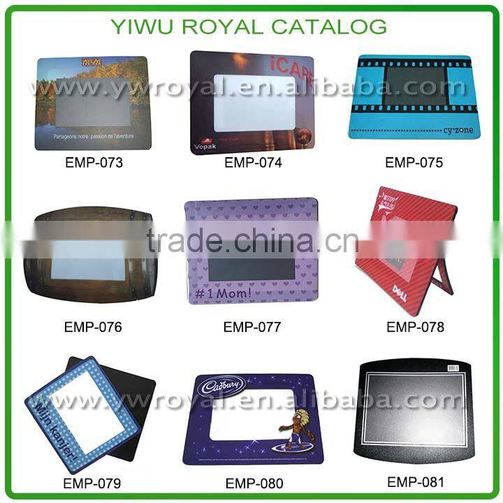 Custom Logo Printed Hard PVC Surface Best Mouse Mat