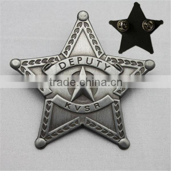 Custom Made Lapel Pin/Wholesale 3D embossed Metal lapel pin/promotional custom metal lapel pin