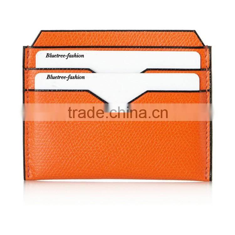 Top grain leather in high quality standard leather card holder for business