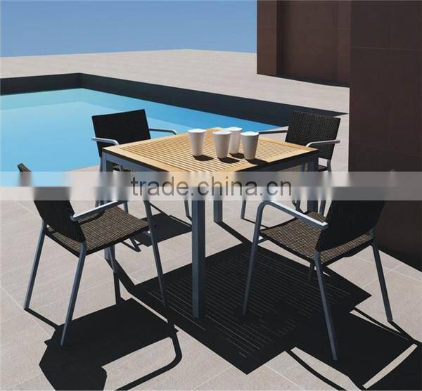 MA-F15 Leisure Outdoor Restaurant Furniture Teak Dining Table Designs