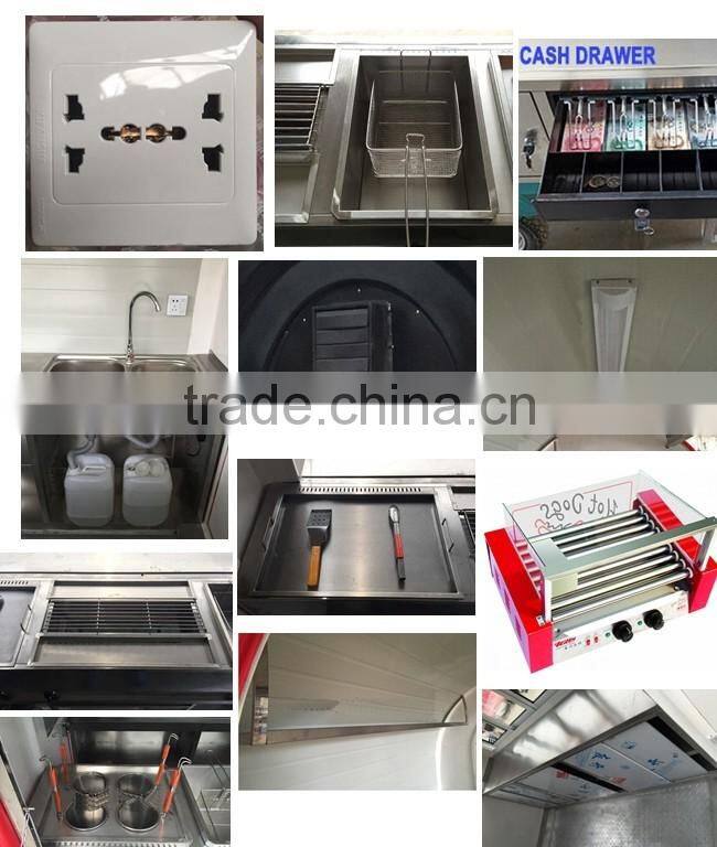 bbq food cart for sale / food cart used to make barbecue / house type bbq food carts sold on Alibaba