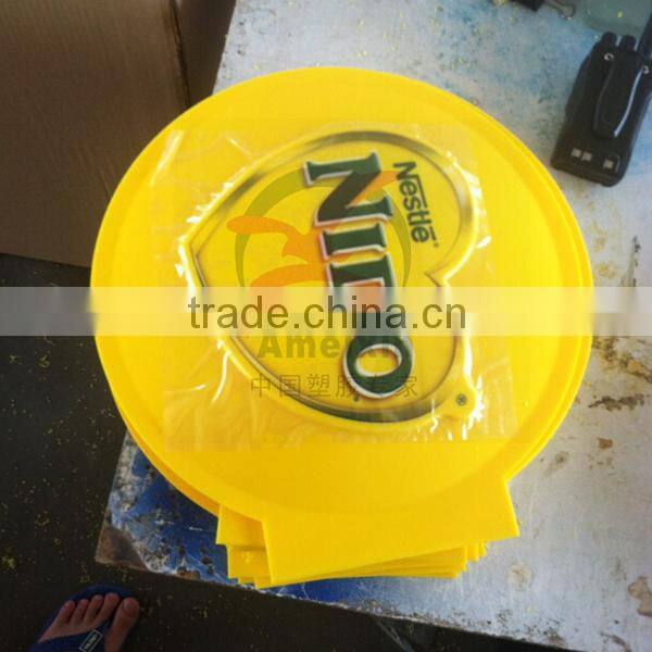 OEM sign plastic display with painting ,advertising products