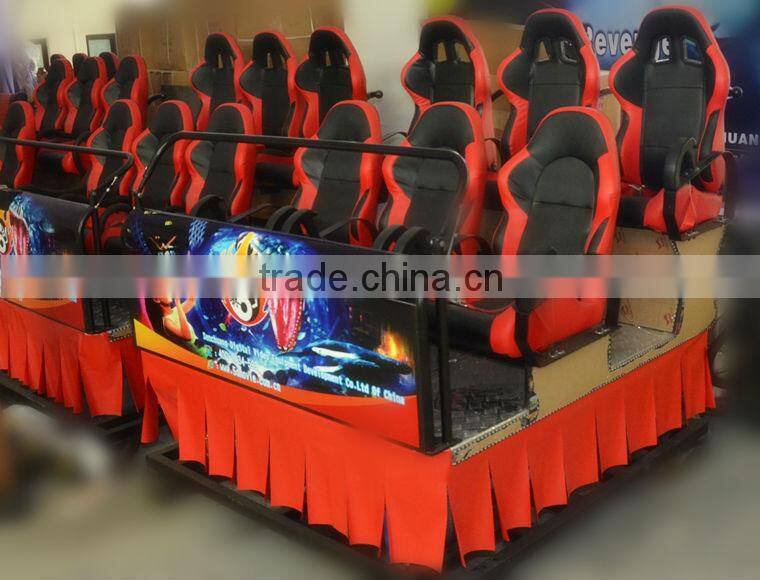 Hydraulic platform 4D simulator with 6 DOF motion system