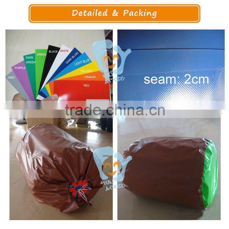 palm tree 0.6mm pvc heated inflatable pool