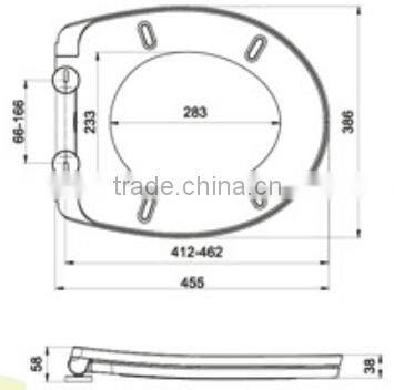 urea formaldehyde toilet seat