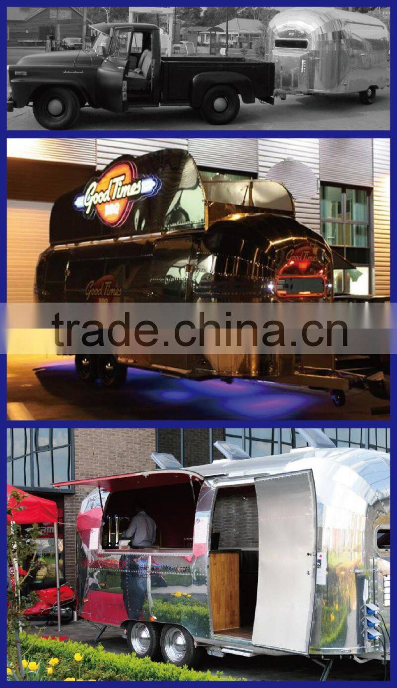 hot sales best quality twin in axle food trailer lunxury food trailer double axle food trailer