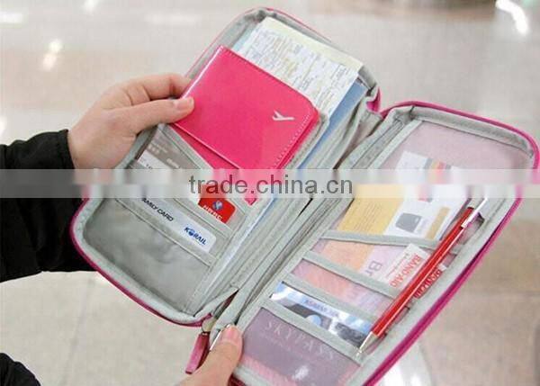 Fashion Travel Passport Holder Organizer Protector Cover Cute Card Case Wallet
