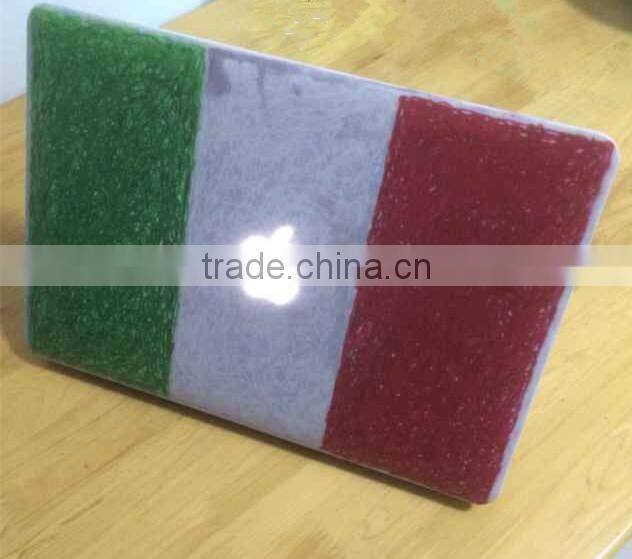 custom country flag pattern Protective Hard Shell Case for Mac Book Air
