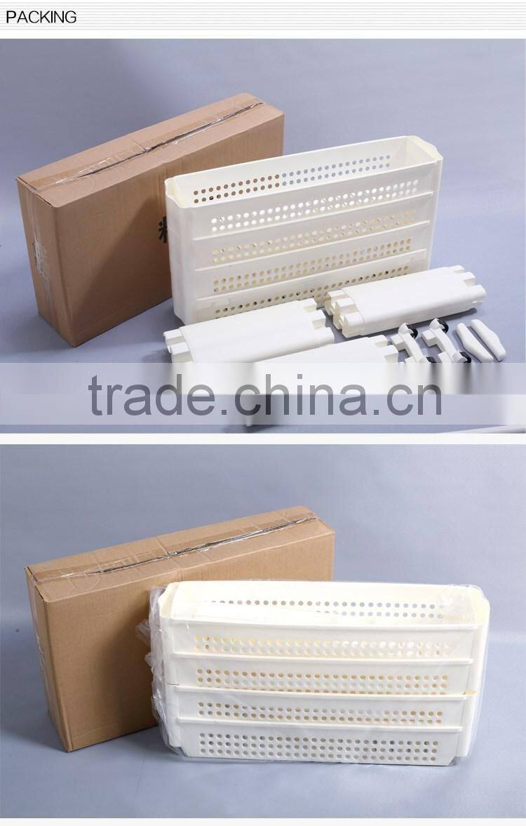 Plastic commodity shelf for storage
