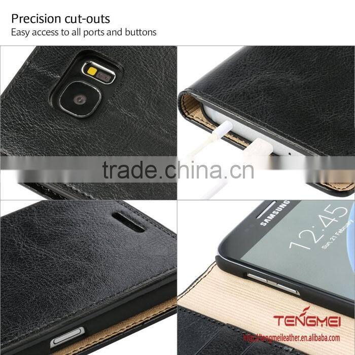 mobile phone cover for Samsung S7, leather case for Samsung Galaxy S7 case