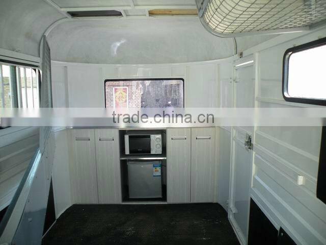 deluxe 3-horse angle load horse trailer