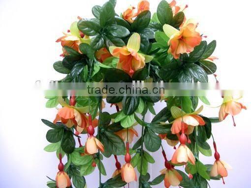 Flower Decoration for Wedding L 27" Fuchsia Wall Hanging Artificial Flowers Vine