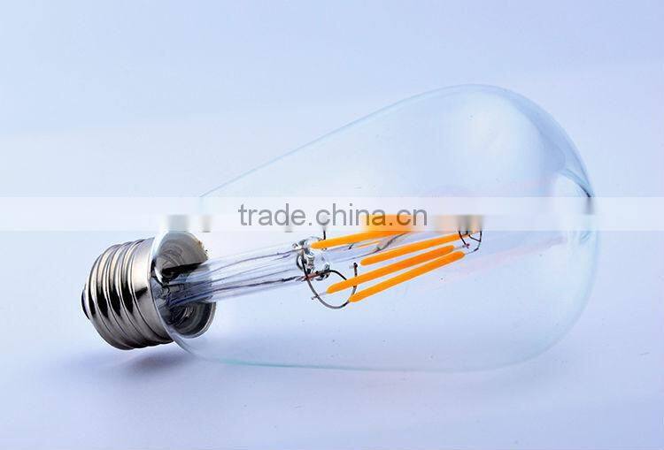 UL CE ROHS LED S19 st58 e26 e27 dimmable led filament bulb