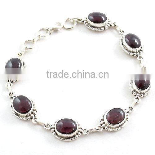 Dendrite Agate jewelry 925 silver bracelet natural gemstone jewelry Indian silver bracelet Fashion bracelet