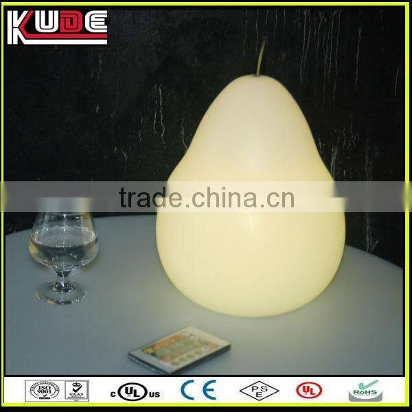 rechargeable led table lamps/led pear shaped lamp