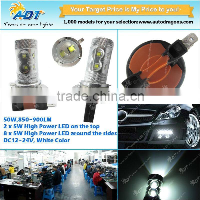 super brightness 50W CR EE high power fog H15 car led lamp,H15 led auto light