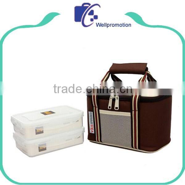 600d polyester soft insulated frozn lunch cooler bag